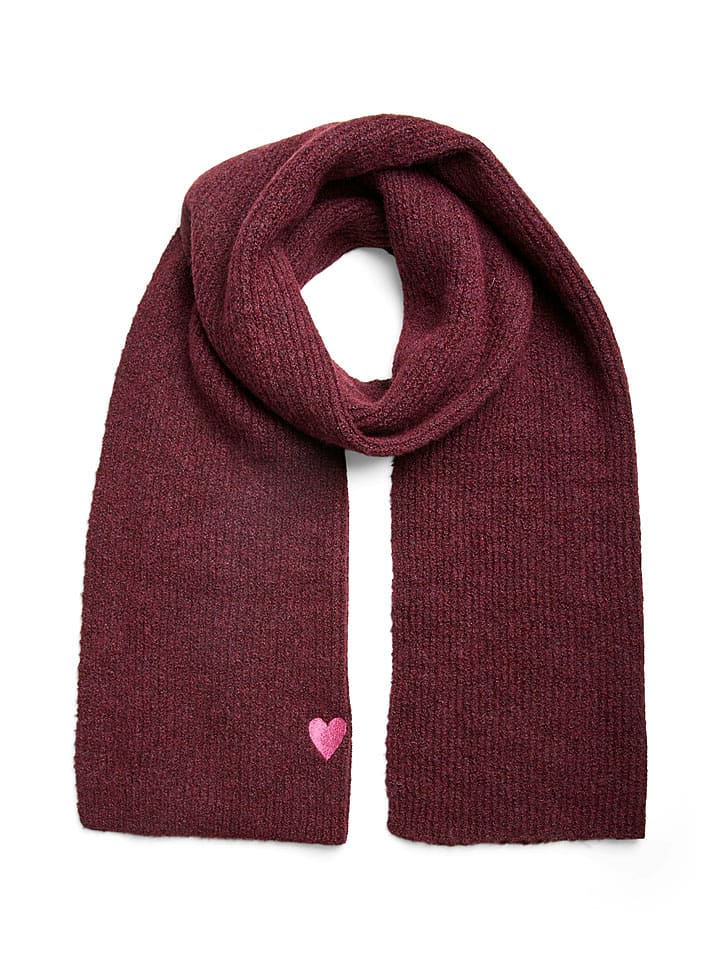 Pieces Szal "Malika" w kolorze bordowym rozmiar: onesize