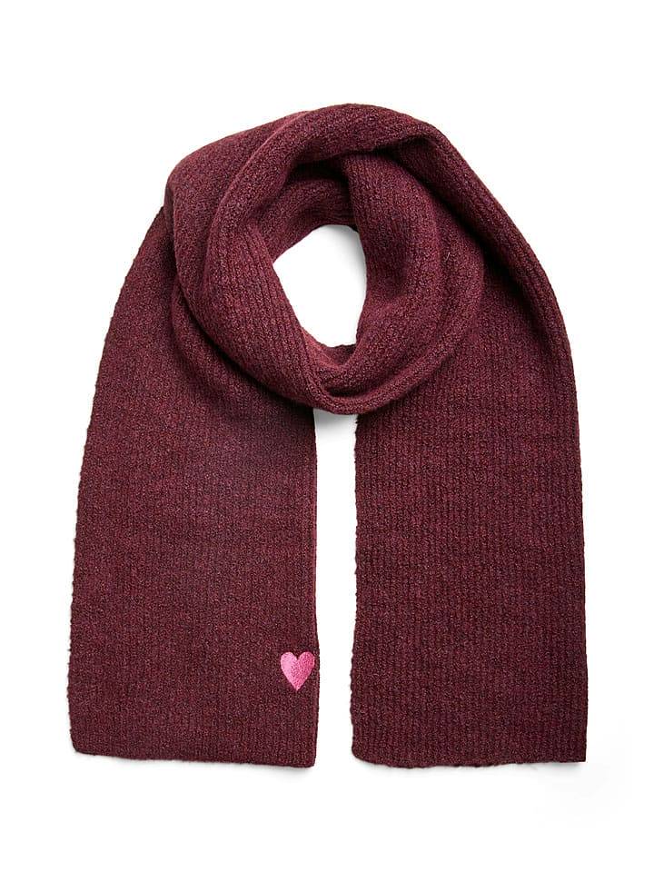 Pieces Szal "Malika" w kolorze bordowym rozmiar: onesize