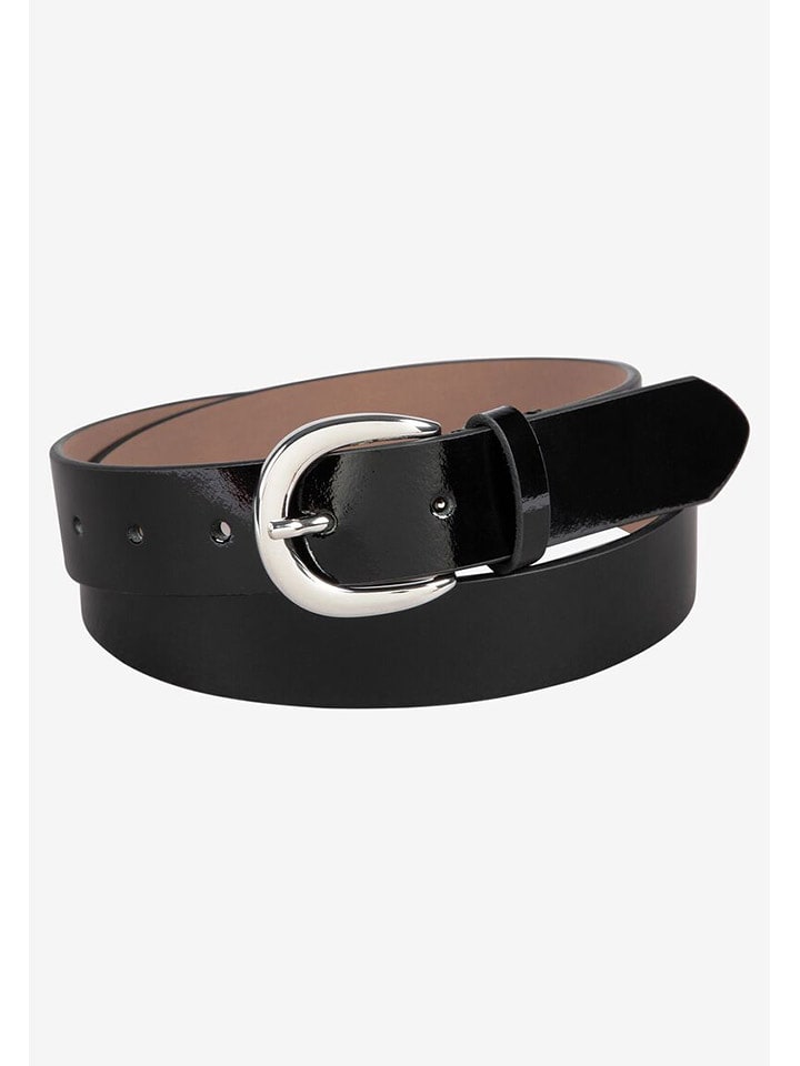 More & More Skórzany pasek w kolorze czarnym rozmiar: 85