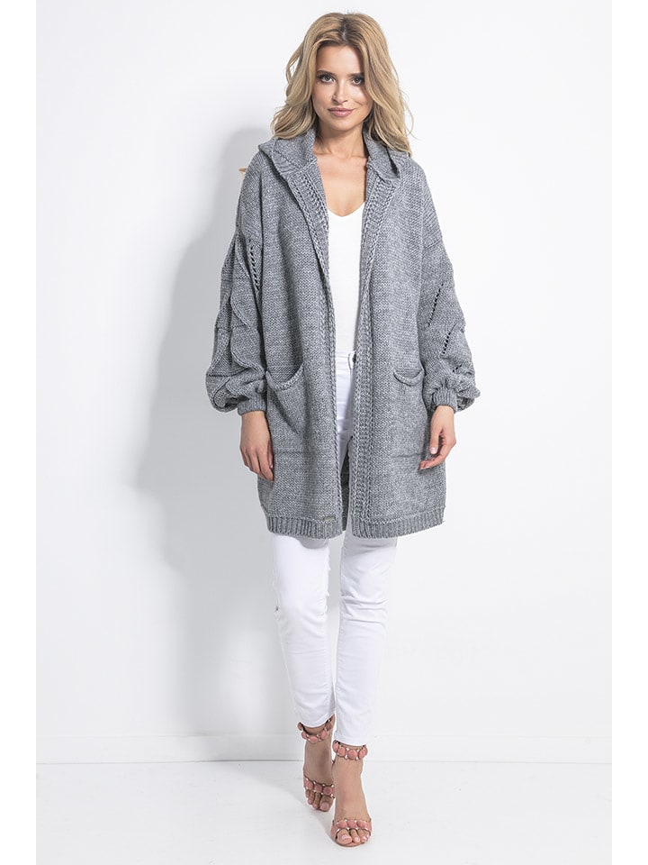 fobya Kardigan w kolorze szarym rozmiar: S/M