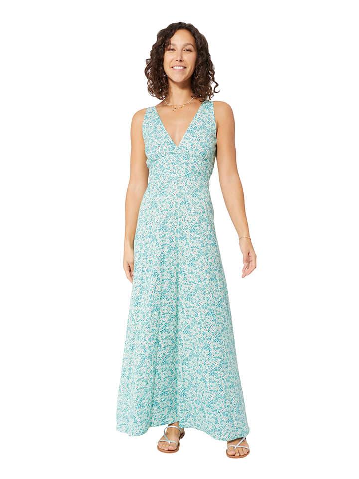 Aller Simplement Sukienka w kolorze turkusowo-kremowym rozmiar: 38/40