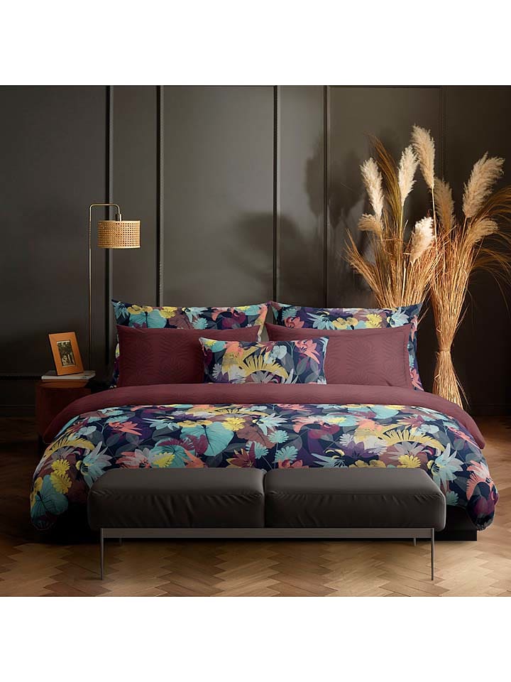 CXL by Christian Lacroix Satynowe prześcieradło w kolorze fioletowym na gumce rozmiar: 180x200 cm