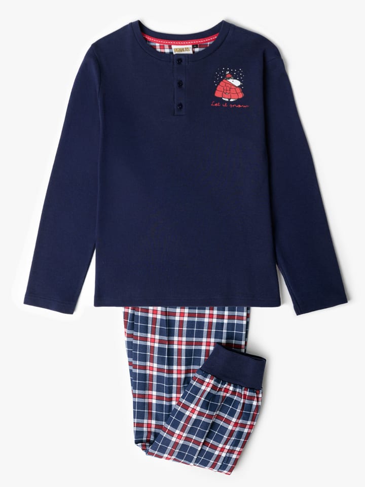 Peanuts Piżama "Peanuts" w kolorze granatowym rozmiar: 140