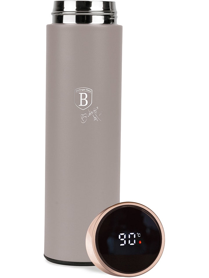 Berlinger Haus Bidon LED w kolorze jasnobrązowym - 500 ml rozmiar: onesize