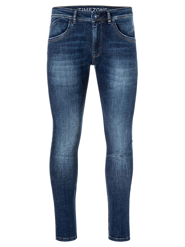 Timezone Dżinsy "Costello" - Skinny fit - w kolorze niebieskim rozmiar: W30/L32