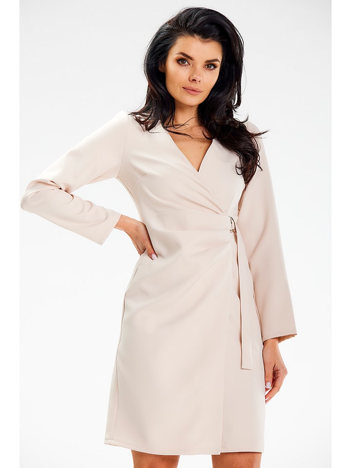 Awama Sukienka w kolorze beżowym rozmiar: S