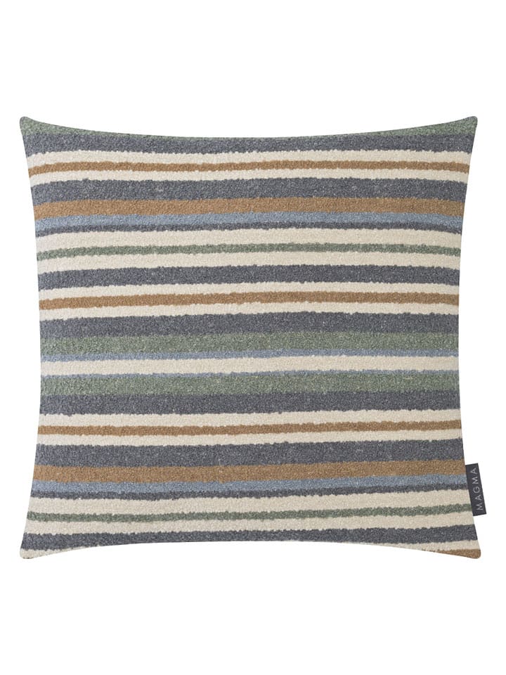 Magma Heimtex Poszewka "Kim" w kolorze niebiesko-kremowo-szarym na poduszkę - 45 x 45 cm rozmiar: onesize