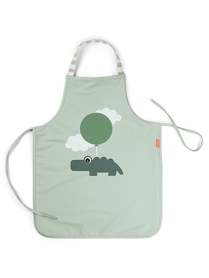 done by deer Fartuszek dziecięcy "Happy Clouds" w kolorze zielonym - 48 x 38 cm rozmiar: onesize