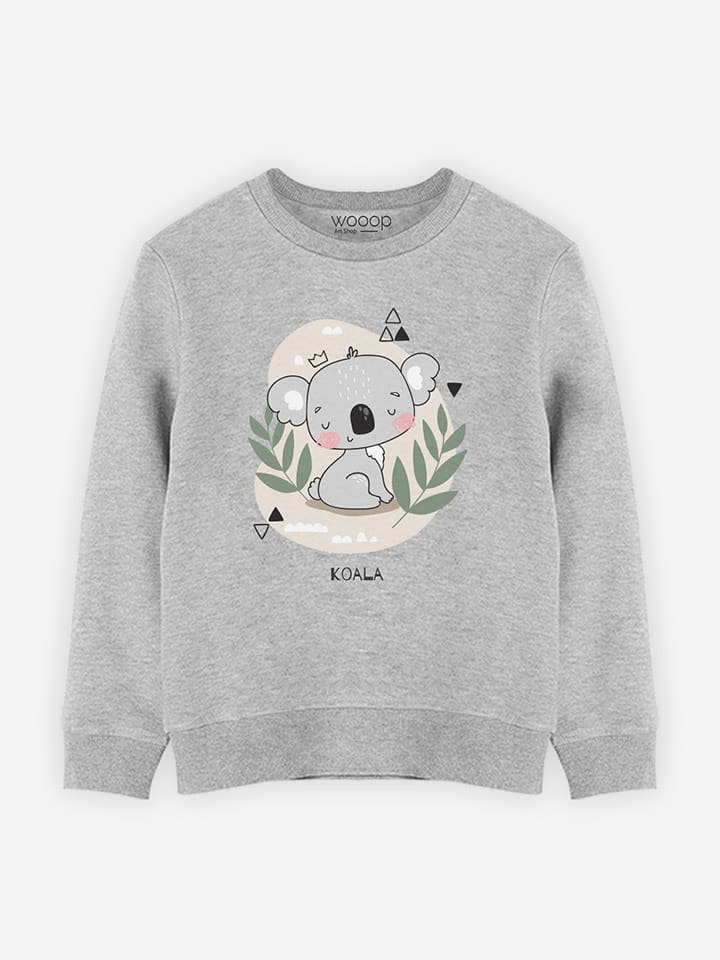 WOOOP Bluza "Jungle Koala" w kolorze szarym rozmiar: 140