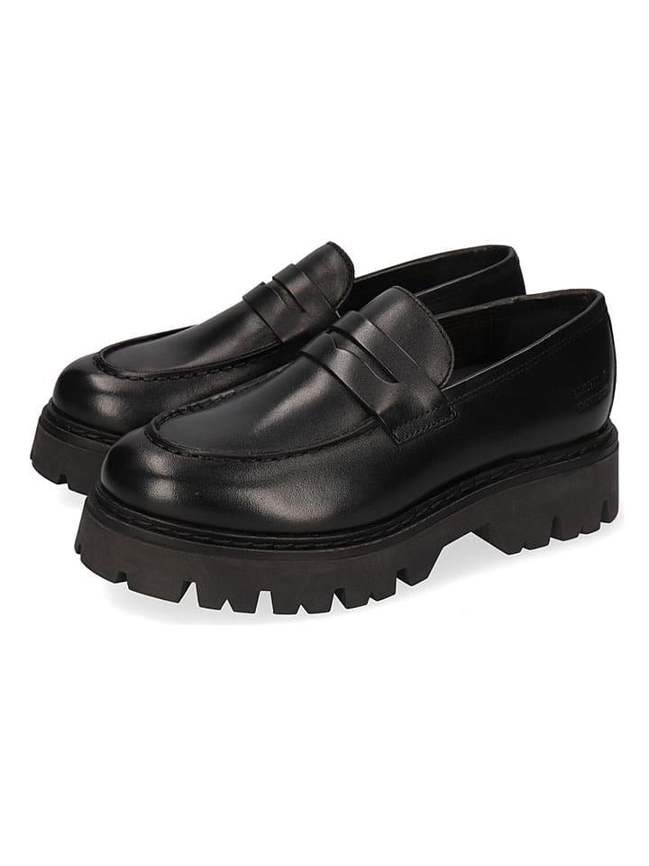 MELVIN & HAMILTON Skórzane mokasyny "Thelia 7" w kolorze czarnym rozmiar: 41