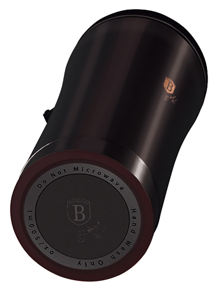 Berlinger Haus Kubek termiczny "Black Rose Collection" w kolorze czarnym - 500 ml rozmiar: onesize