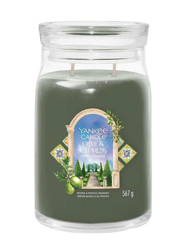 Yankee Candle Świeca zapachowa "Olive & Cypress" - 567 g rozmiar: onesize