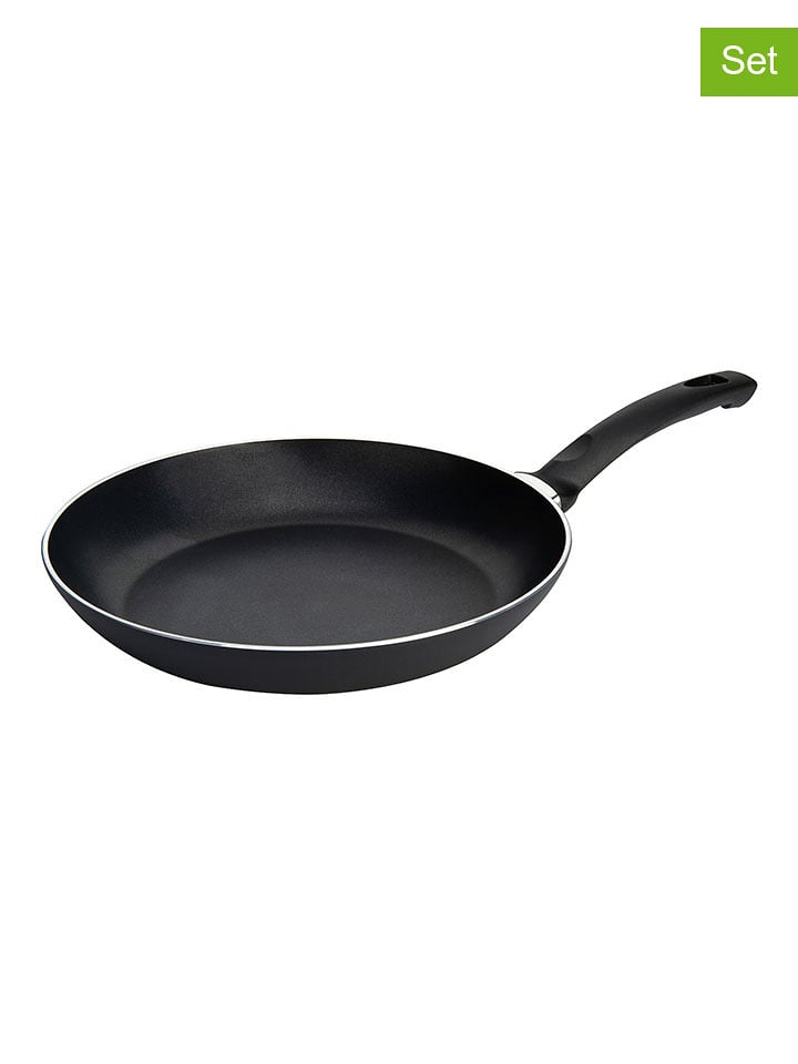 Ballarini Patelnie (2 szt.) "Lipari" w kolorze czarnym - Ø 28 rozmiar: onesize