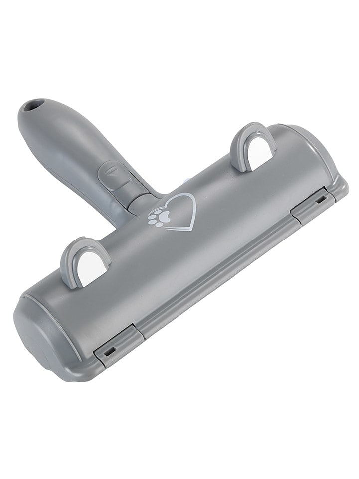 Maximex Szczotka w kolorze szarym do sierści zwierząt - wys. 19,5 cm rozmiar: onesize