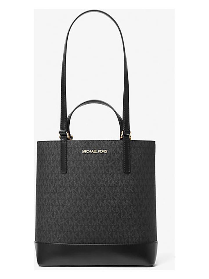 Michael Kors Skórzana torebka w kolorze czarnym - 30 x 27 x 9 cm rozmiar: onesize