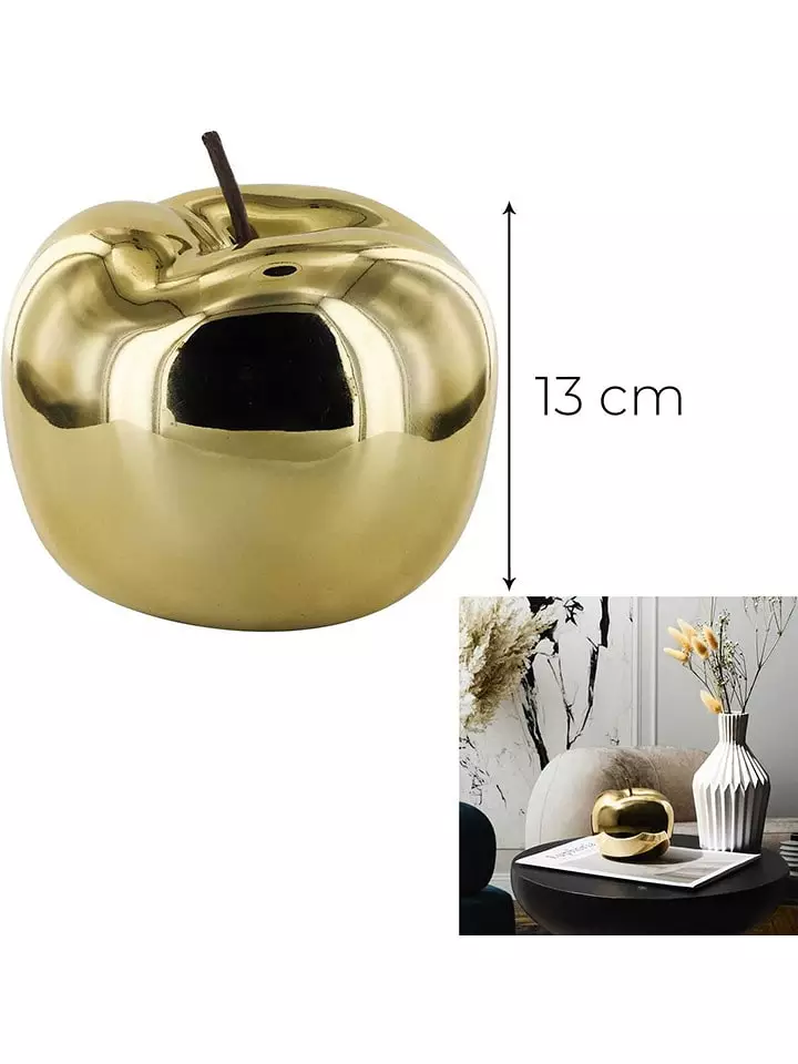 Rétro Chic Figurka dekoracyjna w kolorze złotym - wys. 13 x Ø 12 cm rozmiar: onesize