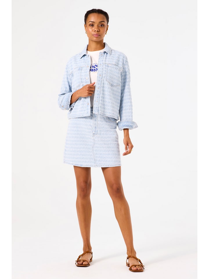 Garcia Spódnica dżinsowa w kolorze błękitnym rozmiar: M