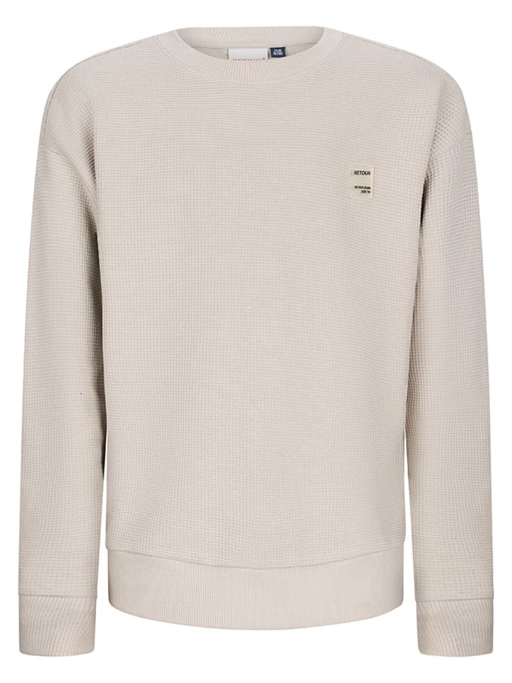 Retour Bluza "Torsten" w kolorze beżowym rozmiar: 134/140
