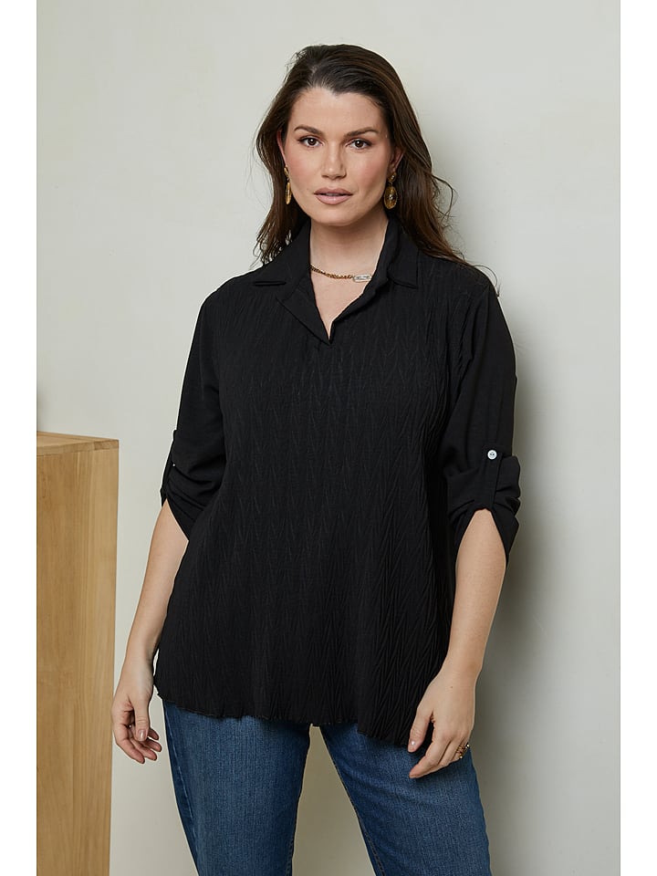 Curvy Lady Bluzka w kolorze czarnym rozmiar: 40/42