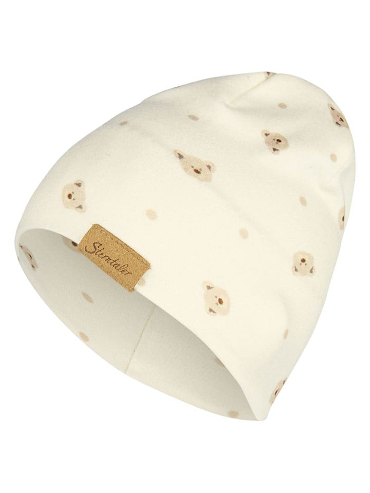 Sterntaler Czapka beanie w kolorze kremowym rozmiar: 43 cm