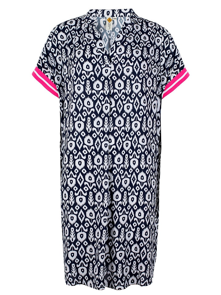 Roadsign Sukienka w kolorze granatowo-białym rozmiar: L/XL