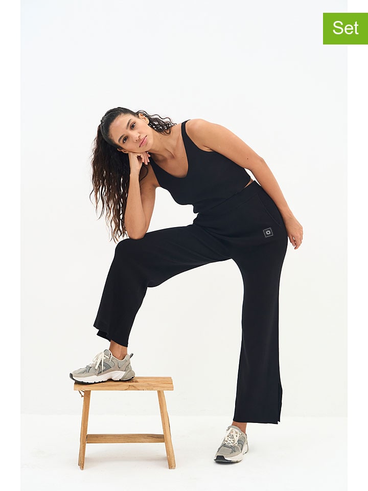Onamaste 2-częściowy zestaw sportowy "Jazz" w kolorze czarnym rozmiar: S/M