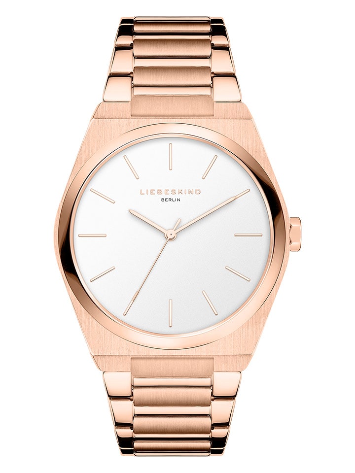Liebeskind Zegarek kwarcowy w kolorze różowozłoto-białym rozmiar: onesize