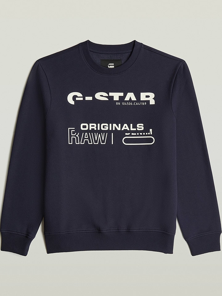 G-Star Bluza w kolorze granatowym rozmiar: S