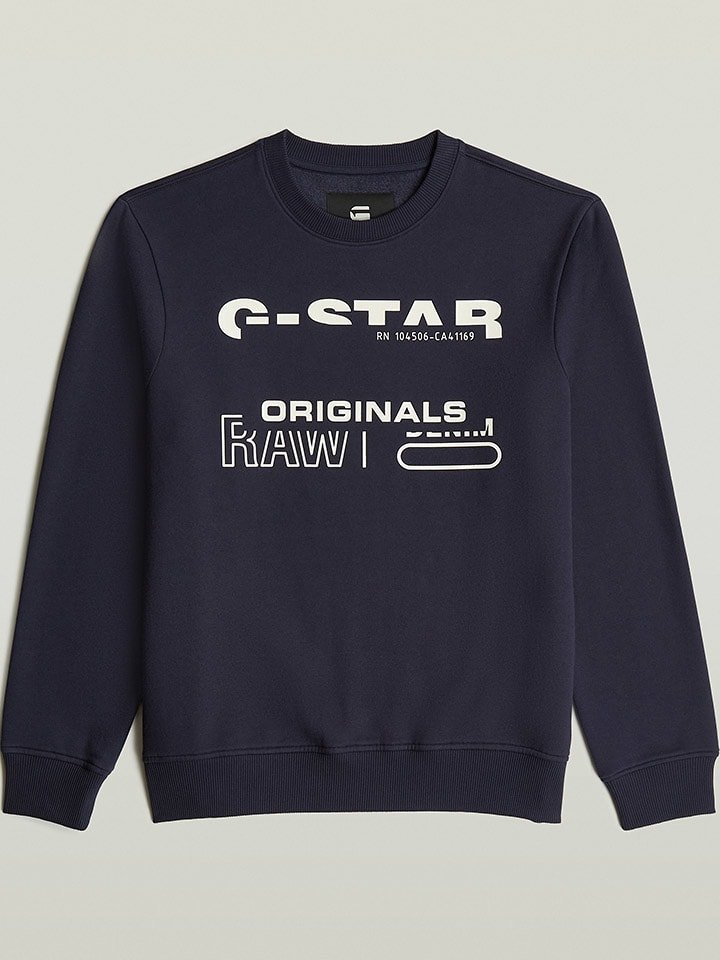 G-Star Bluza w kolorze granatowym rozmiar: S