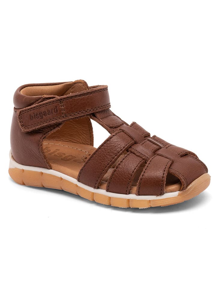 bisgaard Skórzane półsandały w kolorze brązowym rozmiar: 25