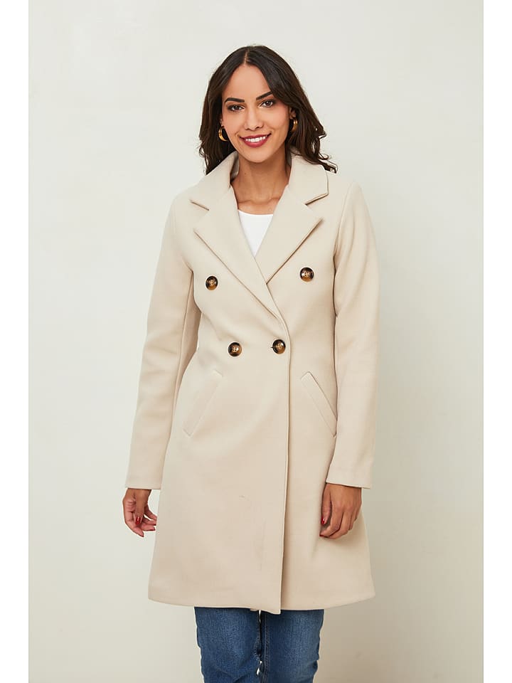 L'armoire de Suzette Płaszcz przejściowy w kolorze kremowym rozmiar: 34