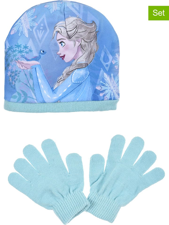 FROZEN 2-częściowy zestaw "Kraina Lodu" w kolorze błękitnym rozmiar: 54 cm