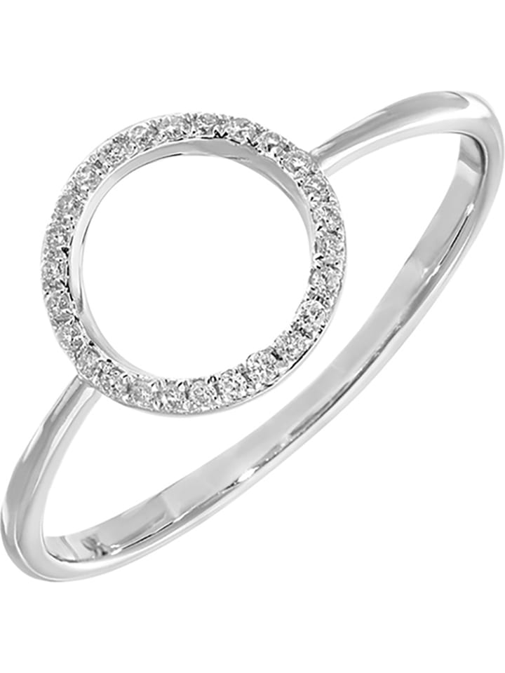 Diamant Exquis Złoty pierścionek z diamentami rozmiar: 58