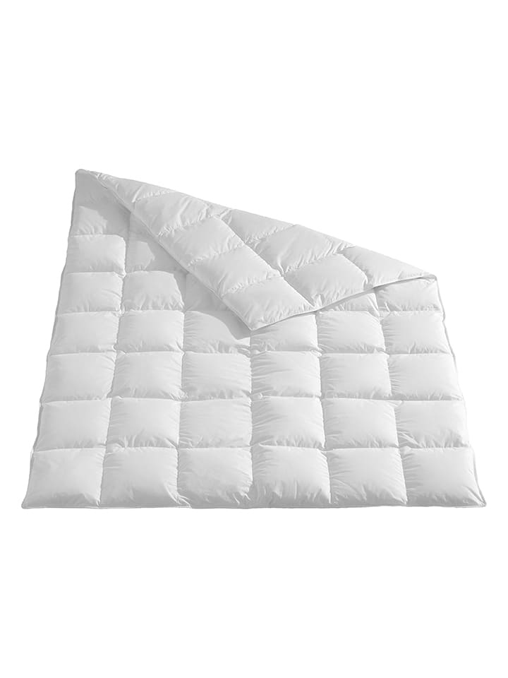 Häussling Bettwaren Całoroczna kołdra puchowa w kolorze białym rozmiar: 155x220 cm