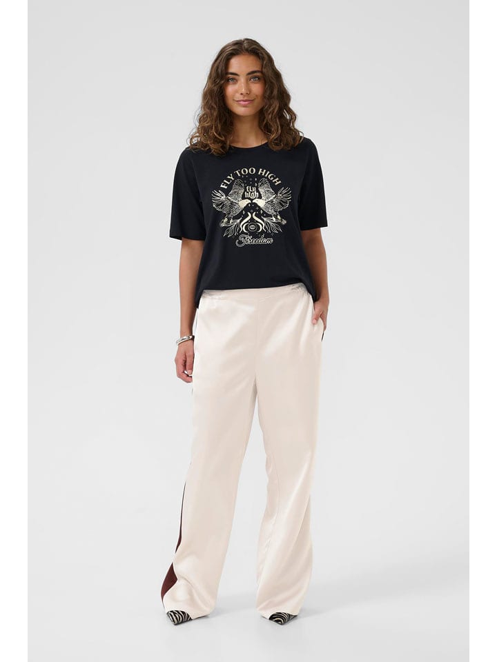 CULTURE Spodnie w kolorze białym rozmiar: S