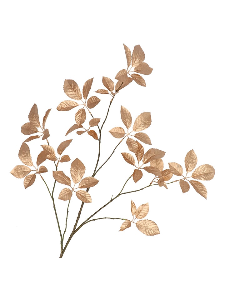 daan kromhout Dekoracyjna gałązka "Leaf Elder" w kolorze złoto-brązowym - wys. 124 cm rozmiar: onesize