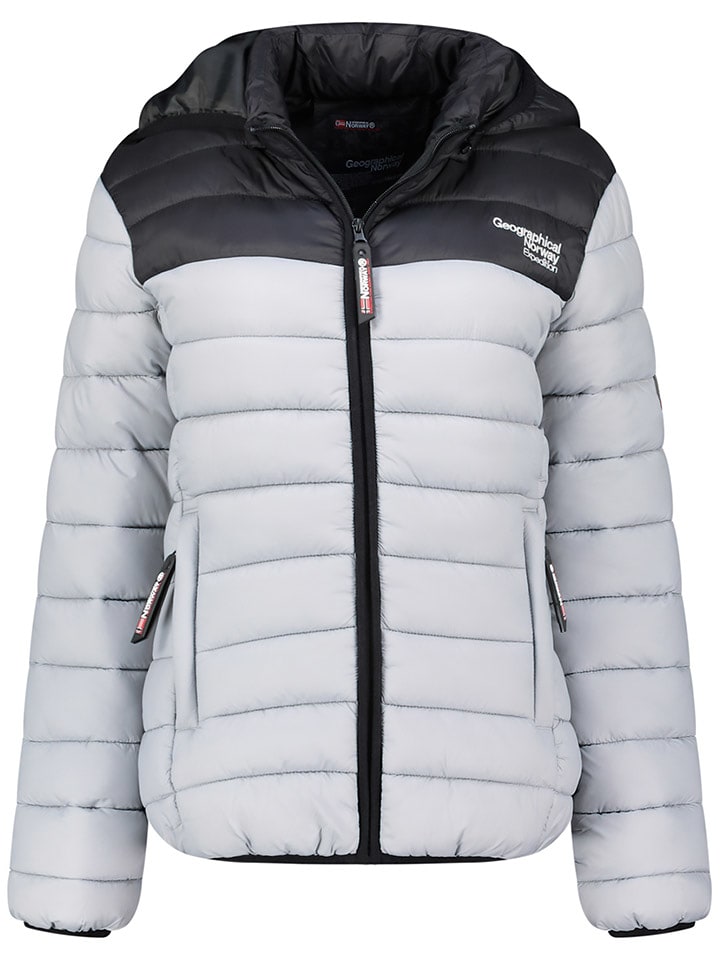 Geographical Norway Kurtka pikowana "Atikoclerc" w kolorze szarym rozmiar: S