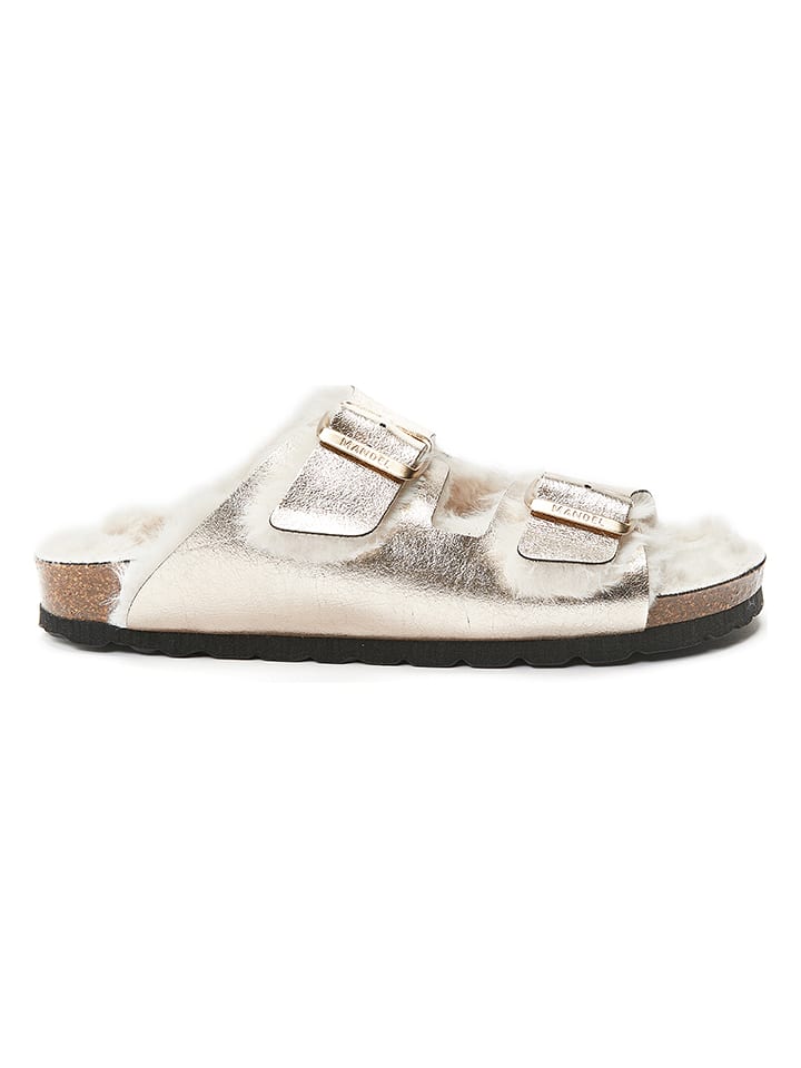 Mandel Klapki "Alberto" w kolorze złotym rozmiar: 38