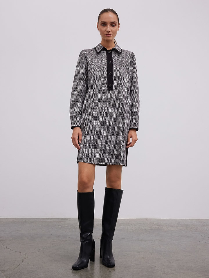 BGN Sukienka w kolorze czarno-szarym rozmiar: 38