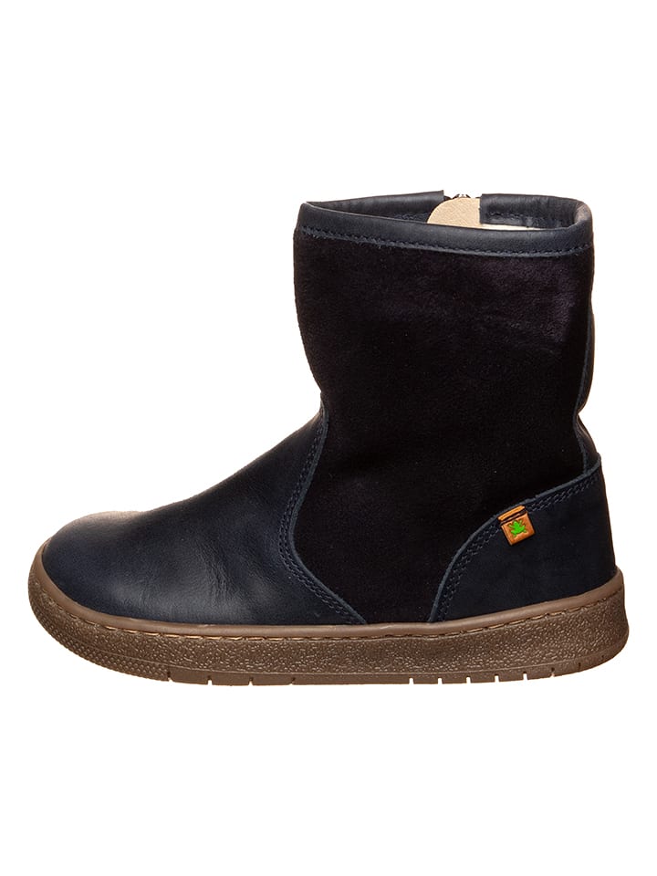 El Naturalista Skórzane botki zimowe w kolorze granatowym rozmiar: 34