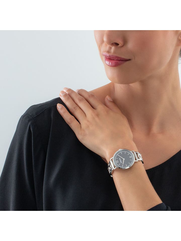 COEUR DE LION Zegarek kwarcowy w kolorze srebrno-czarnym rozmiar: onesize