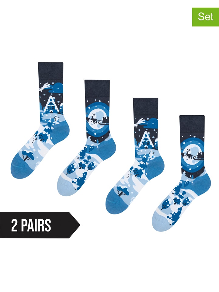 Dedoles Skarpety (2 pary) w kolorze niebieskim rozmiar: 35-38