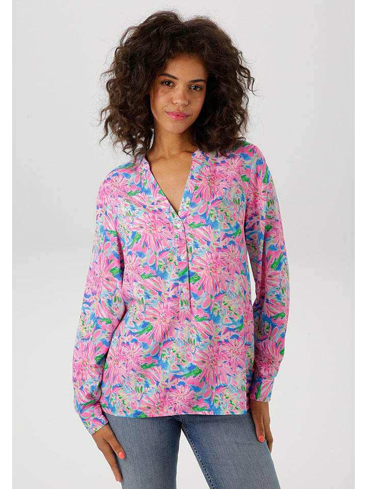 Aniston Bluzka w kolorze jasnoróżowo-błękitnym rozmiar: 44