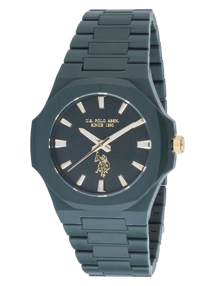 U.S. Polo Assn. Zegarek kwarcowy w kolorze ciemnozielonym rozmiar: onesize