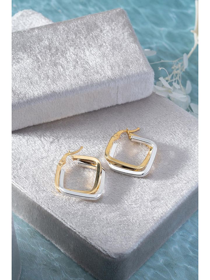 Heliophilia Pozłacane kolczyki-kreole rozmiar: onesize