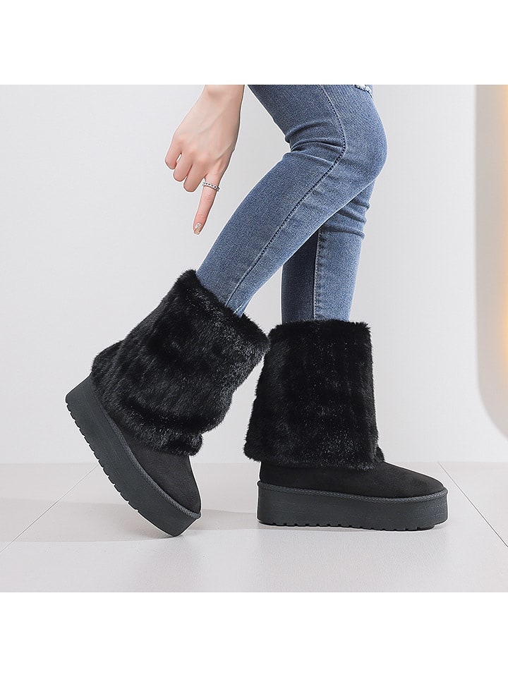 C'M Botki zimowe w kolorze czarnym rozmiar: 38