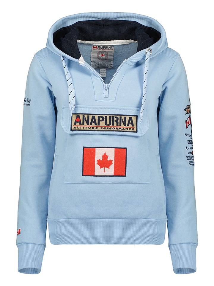 ANAPURNA Bluza "Gymana" w kolorze błękitnym rozmiar: XL
