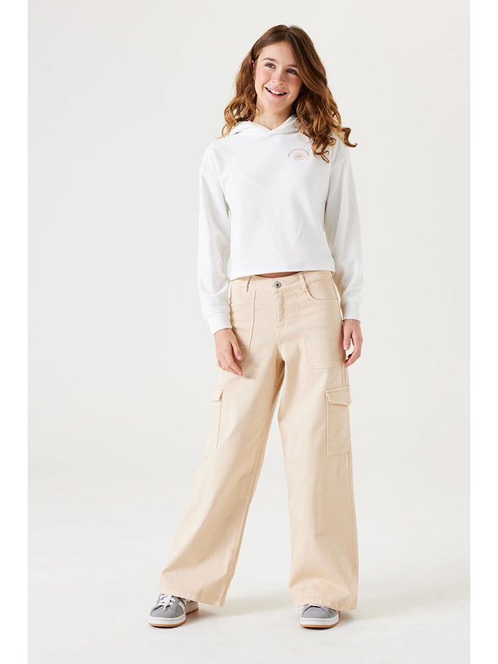 Garcia Bojówki w kolorze kremowym rozmiar: 158