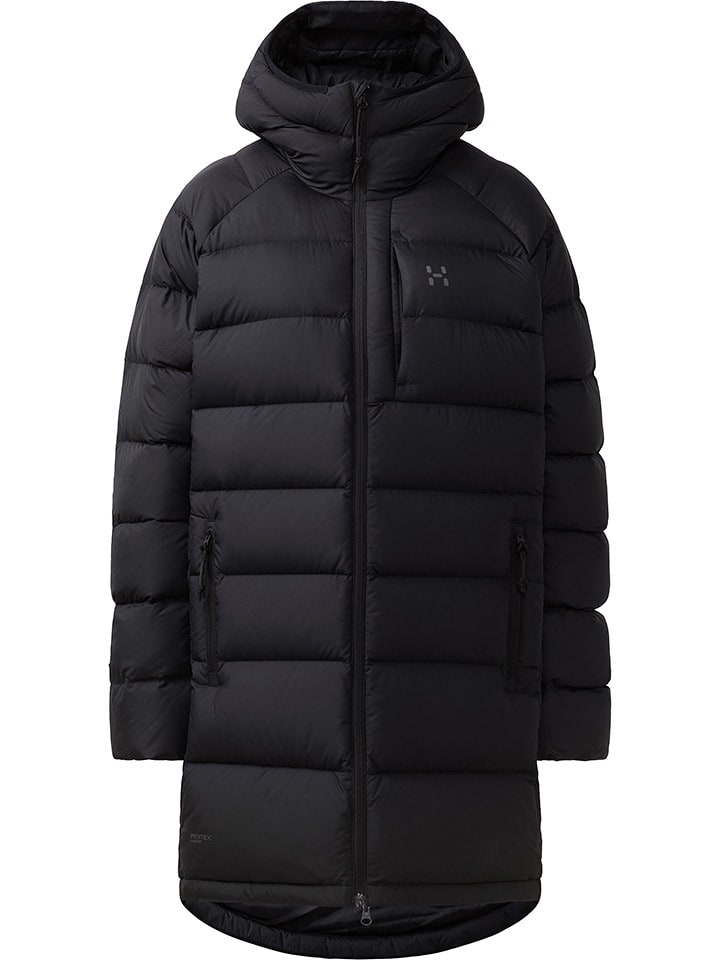 Haglöfs Płaszcz puchowy "Rosson Down" w kolorze czarnym rozmiar: S