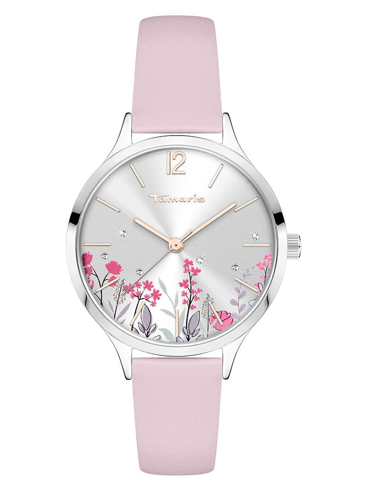 Tamaris Zegarek kwarcowy w kolorze srebrno-jasnoróżowym rozmiar: onesize